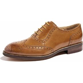 U-lite Women's Perforated Lace-up Wingtip Leather Flat Oxfords Vintage Oxford Shoes Brogues in Saudi Arabia