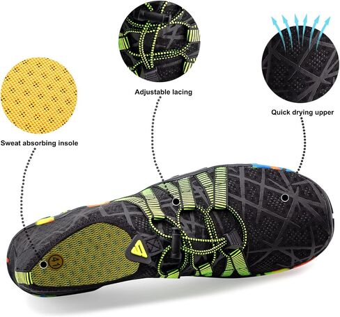 Teemie Water Shoes for Men Women Quick-Dry Barefoot Aqua Sock Outdoor Athletic Sport Shoes in Saudi Arabia