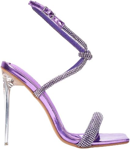 Women Rhinestone Clear High Heel Sandals in Saudi Arabia