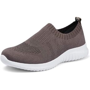 TIOSEBON Women's Walking Slip On Sock Knit Shoes | Lightweight Breathable Mesh Sneakers, Cushioned Sole, Casual Comfortable for All-day Standing, teachers & Travel in Saudi Arabia
