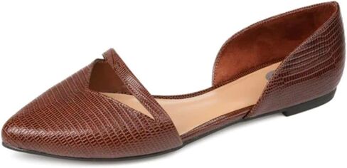 Journee Collection Womens Braely D'Orsay Flats with Pointed-Toe and Slip-On Design in Saudi Arabia