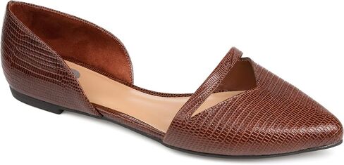 Journee Collection Womens Braely D'Orsay Flats with Pointed-Toe and Slip-On Design in Saudi Arabia
