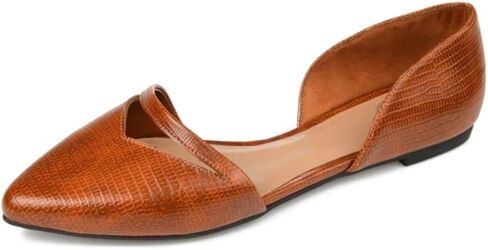 Journee Collection Womens Braely D'Orsay Flats with Pointed-Toe and Slip-On Design in Saudi Arabia