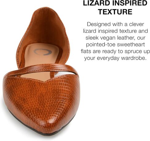 Journee Collection Womens Braely D'Orsay Flats with Pointed-Toe and Slip-On Design in Saudi Arabia