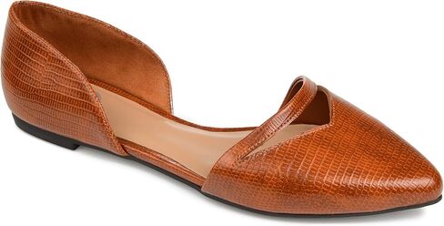 Journee Collection Womens Braely D'Orsay Flats with Pointed-Toe and Slip-On Design in Saudi Arabia