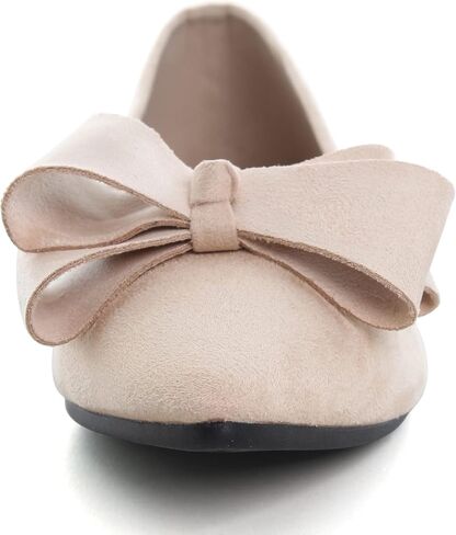 SAILING LU Bowknot Ballet Flats Womens Pointed Toe | Flat Shoes, Suede Dress Shoes, Wear to Work, Slip On in Saudi Arabia