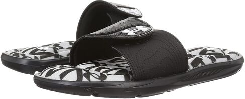 Under Armour Women's Ignite Vi Graphic Fb Slide Sandal, Halo Gray (105)/White, 12 in Saudi Arabia