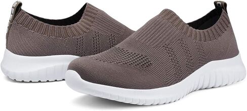 TIOSEBON Women's Walking Slip On Sock Knit Shoes | Lightweight Breathable Mesh Sneakers, Cushioned Sole, Casual Comfortable for All-day Standing, teachers & Travel in Saudi Arabia