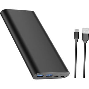 26800mAh Portable Charger Power Bank, Dual USB w/USB-C Fast Charging Battery Pack Portable Phone Charger for iPhone 15 14 13 X SE 8, iPad,Airpods,Samsung S22 S23 Ultra, Google Pixel,LC Android Phone