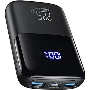 شاحن محمول INIU، بنك طاقة USB C صغير بقدرة 22.5 وات 10000 مللي أمبير في الساعة، شحن سريع PD3.0 QC4.0، شاحن بطارية ثلاثي المخارج محمول مع حامل هاتف لهاتف iPhone 14 13 12 11 Pro Samsung Google AirPods iPad in Kuwait