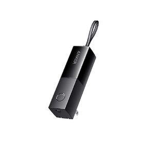 Anker Portable Charger, 2-in-1 Hybrid Charger, 5,000 mAh 20W Power Delivery for iPhone 15/15 Plus/15 Pro/15 Pro Max, iPhone 14/13/12 Series, Samsung S22, Google Pixel, Apple Watch, AirPods,and More in Kuwait