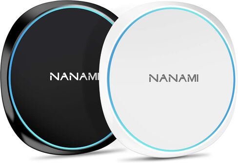 NANAMI Fast Wireless Charger [2 Pack] - Qi Certified Wireless Charging Pad for iPhone 15/14/13/13 Pro/12/SE 2020/11 Pro/XS Max,10W for Samsung Galaxy S24/S23/S22/S21/S20/S10/S9/Note 20/10,New Airpods in Saudi Arabia