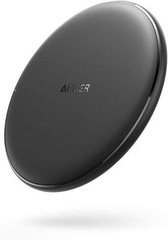 Anker 10W Max Wireless Charger, 313 Wireless Charger (Pad), Qi-Certified Wireless Charging for iPhone 12/12 Pro/12 mini/12 Pro Max, 10W Fast Charging Galaxy S20 S10 S9 S8, Note 10 (No AC Adapter) in Saudi Arabia