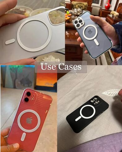 Mgesafe Magnet Sticker, Magnetic Phone case Sticker, Compatible with MagSafe Accessories and Qi Wireless Charger, Suitable for All Smart Phones and iPhone Series in Saudi Arabia