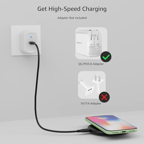 Amazon Basics 15W Qi Certified Wireless Charging Pad (No AC Adapter) in Kuwait