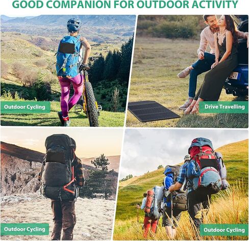 30W Solar Charger, Portable Solar Panel Chargers with Type-C and 2 USB Ports (5V/3A Max), Waterproof Foldable Solar Panel Cell Phone Chargers for Outdoor Camping, Hiking, Backpacking in Saudi Arabia