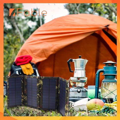 شاحن محمول يعمل بالطاقة الشمسية مع 4 الواح شمسية، مخارج مزدوجة 2 امبير، حزمة خارجية خارجية للايفون والايباد والتابلت بنظام اندرويد، مصفوفة شمسية للمشي لمسافات طويلة والتخييم in Kuwait