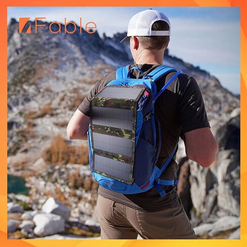 شاحن محمول يعمل بالطاقة الشمسية مع 4 الواح شمسية، مخارج مزدوجة 2 امبير، حزمة خارجية خارجية للايفون والايباد والتابلت بنظام اندرويد، مصفوفة شمسية للمشي لمسافات طويلة والتخييم in Kuwait