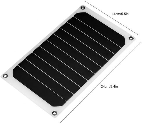 Solar Panel Portable, 10W IP64 Waterproof Solar Panel Mobile Power Charger 5V USB Powerful Charging Compatible for Mobile Phones or Tablets Most Cameras Games Consoles for Outdoor Activities in Saudi Arabia
