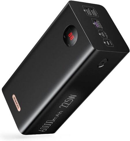 ROMOSS 60,000mAh Large Power Bank, High Capacity Portable Charger 22.5W USB C Fast Charging, Long Lasting External Battery Pack with 4 Outputs & 3 Inputs for iPad, iPhone, Samsung, Switch and More in Saudi Arabia