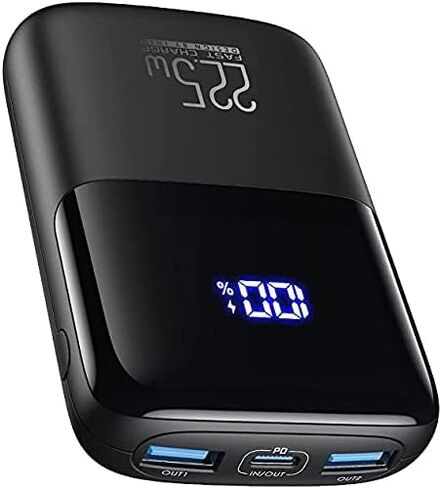 INIU Portable Charger, Smallest 22.5W 10000mAh Power Bank, USB C in/Output Fast Charging 3-Output Mini Battery Pack Charger with Phone Holder for iPhone 15 14 13 12 11 Samsung S23 Google iPad Tablet in Saudi Arabia