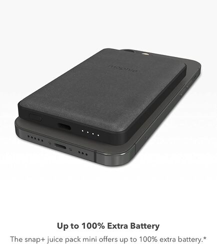 mophie Snap+ Powerstation Wireless Stand - Black - Compatible with MagSafe Enabled iPhones or Any Qi-Enabled Smartphones, Including Apple, Samsung, or Google Phones in Saudi Arabia