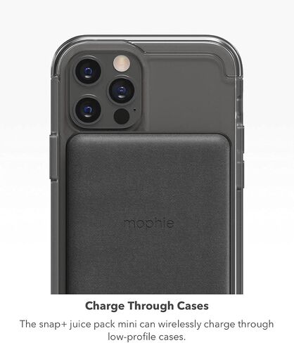 mophie Snap+ Powerstation Wireless Stand - Black - Compatible with MagSafe Enabled iPhones or Any Qi-Enabled Smartphones, Including Apple, Samsung, or Google Phones in Saudi Arabia