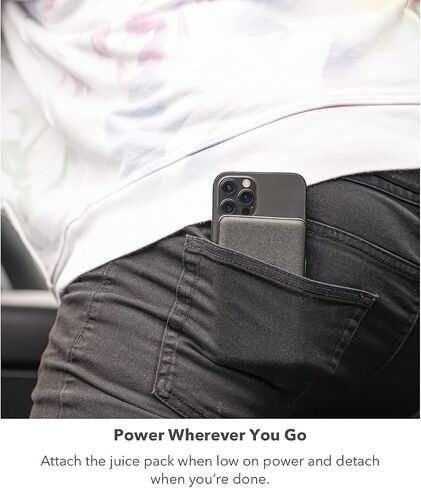 mophie Snap+ Powerstation Wireless Stand - Black - Compatible with MagSafe Enabled iPhones or Any Qi-Enabled Smartphones, Including Apple, Samsung, or Google Phones in Saudi Arabia