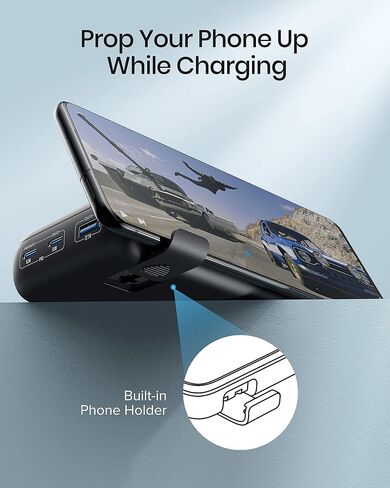 بنك طاقة INIU، شاحن محمول للكمبيوتر المحمول USB C بقدرة 25000 مللي أمبير/65 وات، حزمة بطارية خارجية PD QC شحن سريع 3 مخارج لأجهزة الكمبيوتر المحمول MacBook Dell XPS iPad Tablet iPhone 14 13 12 Pro Max Samsung S21 Google، إلخ in Saudi Arabia