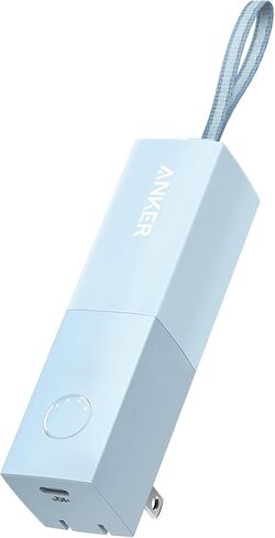 Anker Portable Charger, 2-in-1 Hybrid Charger, 5,000 mAh 20W Power Delivery for iPhone 15/15 Plus/15 Pro/15 Pro Max, iPhone 14/13/12 Series, Samsung S22, Google Pixel, Apple Watch, AirPods,and More in Saudi Arabia