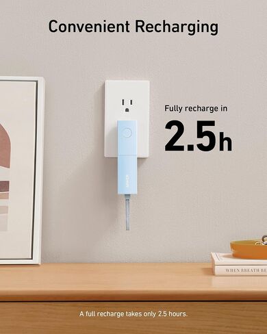 Anker Portable Charger, 2-in-1 Hybrid Charger, 5,000 mAh 20W Power Delivery for iPhone 15/15 Plus/15 Pro/15 Pro Max, iPhone 14/13/12 Series, Samsung S22, Google Pixel, Apple Watch, AirPods,and More in Saudi Arabia