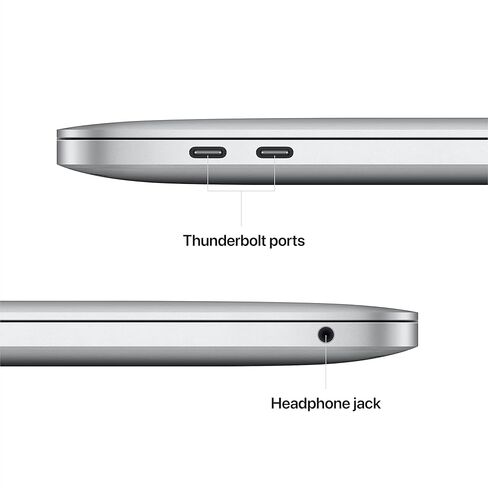 كمبيوتر محمول Apple 2022 MacBook Pro مع شريحة M2: شاشة Retina مقاس 13 بوصة، وذاكرة وصول عشوائي (RAM) سعة 8 جيجابايت، وذاكرة تخزين SSD سعة 512 جيجابايت، وشريط لمس، ولوحة مفاتيح بإضاءة خلفية، وكاميرا FaceTime HD. يعمل مع آيفون وآيباد؛ فضة in Kuwait