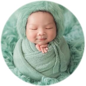 Newborn Photography Wrap Baby Photo Prop Blanket (Light Purple, Small) in Saudi Arabia