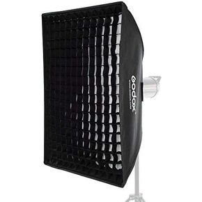 Godox 35x160 سنتيمتر 14 "x 63" خلية النحل العسل شبكة قطاع سوفت بوكس ​​بوينز جبل لستوديو فلاش (2 قطعة)