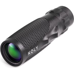 Koly BAK-4 Prism 10X25 Monocular Telescope, Compact Weather Resistant Scope with Snake Skin Grip, Designed for Bird Watching, Hiking, Hunting, Archery, and More, 10X Magnification, Black in Saudi Arabia