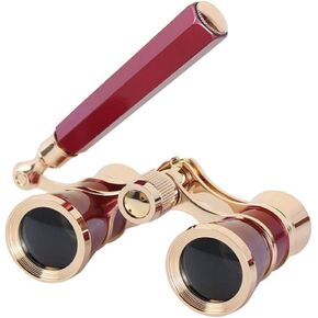 Aroncent Opera Glasses Binoculars 3x25 Vintage Theater Glasses with Handle: Compact Metal Opera Glasses for Theater Concert - Blue in Kuwait