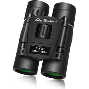 مناظير سكاي جينيوس الصغيرة خفيفة الوزن بحجم 8 × 21 لجلسات المسرح الموسيقي. مناظير صغيرة قابلة للطي مع عدسات مطلية بالكامل للسفر والمشي لمسافات طويلة الطيور مشاهدة الأطفال الكبار (0.16 كجم) in Kuwait