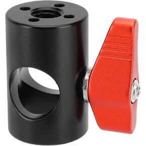 CAMVATE Light Stand Head Adapter with ARRI 3/8"-16 Thread Hole and 4 Locating Hole(Red)-3113 in Kuwait