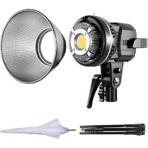 GVM 80W CRI97+ 5600K ضوء LED ضوء فيديو مع مجموعة تركيب بونز وإخراج مستمر إضاءة ضوئية من أجل يوتيوب Vlog Studio الأطفال ضوء التصوير الفوتوغرافي للزفاف مع عاكس in Kuwait