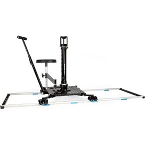 PROAIM Supreme Cinema Dolly + مسار مستقيم بطول 12 قدم، بازوكا تلسكوبي، مقعد. إعداد 3 أرجل/4 أرجل، مقبض دوللي قابل للتمديد، حركة سلسة على المسار. دوللي مستقرة/لقطات التتبع + حقيبة الطيران (DL-254-00) in Saudi Arabia