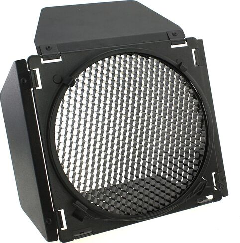 fotoconic BD-04 Barn Door Barndoor with Honeycomb Grid and 4 Color Gel Filters (Red Yellow Blue Green) for 7 Inch Standard Reflector in Saudi Arabia