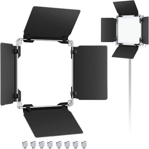 نيوير باب حظيرة فيديو LED احترافي للوحة اضاءة LED نيوير 480 مقاس 4.5 × 6.9 انش/11.5 × 17.5 سم، هيكل معدني صلب (يتضمن باب الحظيرة فقط) in Kuwait