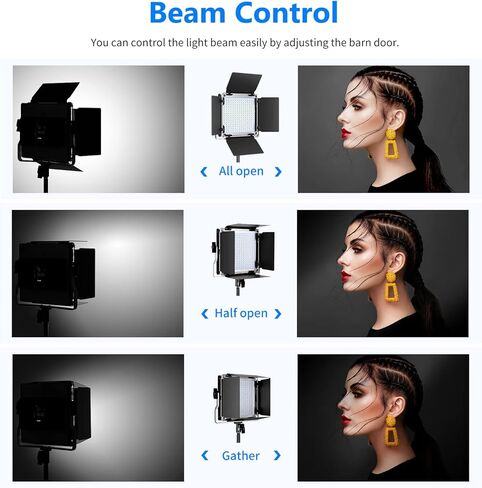 نيوير باب حظيرة فيديو LED احترافي للوحة اضاءة LED نيوير 480 مقاس 4.5 × 6.9 انش/11.5 × 17.5 سم، هيكل معدني صلب (يتضمن باب الحظيرة فقط) in Kuwait