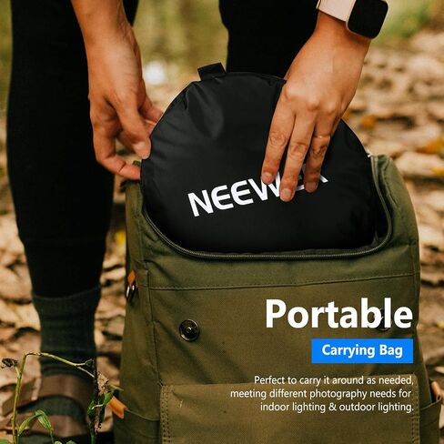 Neewer 5 in 1 Portable Round Collapsible Multi Disc Photography Lighting Reflector 24x36 inches/60x90centimeters with Carrying Case for Photo Studio Shooting in Saudi Arabia