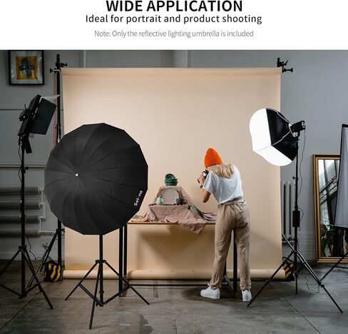 Selens 41inch/104cm Diameter White Translucent Reflective Lighting Umbrella for Photo Video Studio, Lighting Diffuser in Saudi Arabia