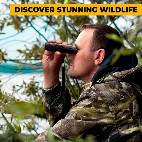 Koly BAK-4 Prism 10X25 Monocular Telescope, Compact Weather Resistant Scope with Snake Skin Grip, Designed for Bird Watching, Hiking, Hunting, Archery, and More, 10X Magnification, Black in Saudi Arabia