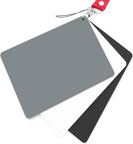 Anwenk Grey Card White Balance Card 18% Exposure Photography Card 5X4 Custom Calibration Camera Checker Video, DSLR and Film  in Saudi Arabia