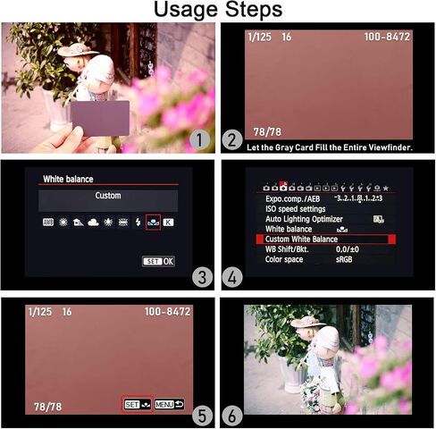 Anwenk Grey Card White Balance Card 18% Exposure Photography Card 5X4 Custom Calibration Camera Checker Video, DSLR and Film  in Saudi Arabia