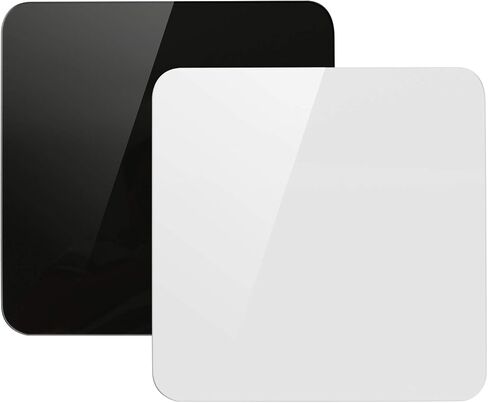 KINJOEK 12 x 12 Inch Acrylic White & Black Reflective Display Table Riser Backdrops for Professional Product Photography, 30 x 30 cm Background Boards for Product Table Top Photography Shooting in Saudi Arabia