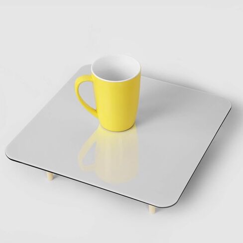 KINJOEK 12 x 12 Inch Acrylic White & Black Reflective Display Table Riser Backdrops for Professional Product Photography, 30 x 30 cm Background Boards for Product Table Top Photography Shooting in Saudi Arabia